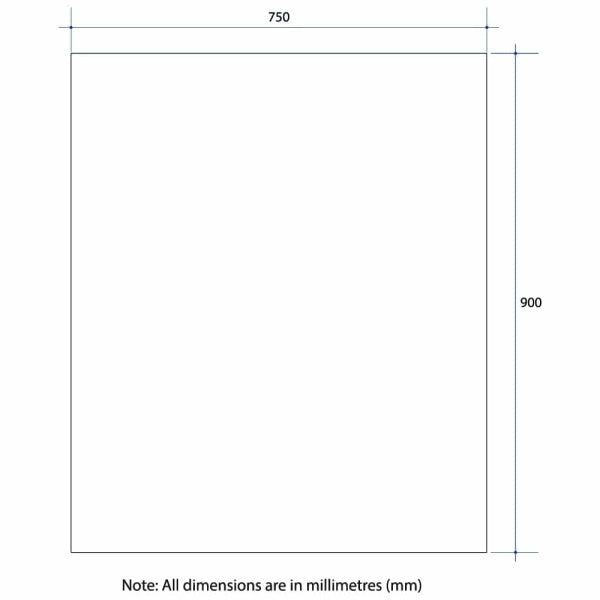 Thermogroup Rectangle 25mm Bevel Edge Mirror