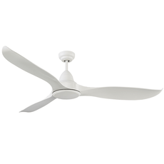 Martec Wave 60" 152cm DC Ceiling Fan with 18W LED CCT Light White Satin Online at The Blue Space