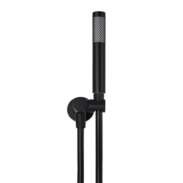 Meir Round Hand Shower on Swivel Bracket - Matte Black