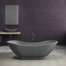 Mango Stone Bath 1800 in Charcoal finish | The Blue Space