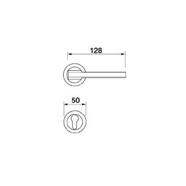 Technical Drawing - Manital Blade Lever Handle
