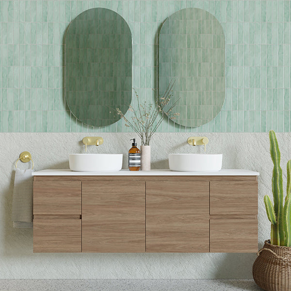 Marquis Marq Wall Hung Vanity | Timber look bathroom vanities Online at The Blue Space