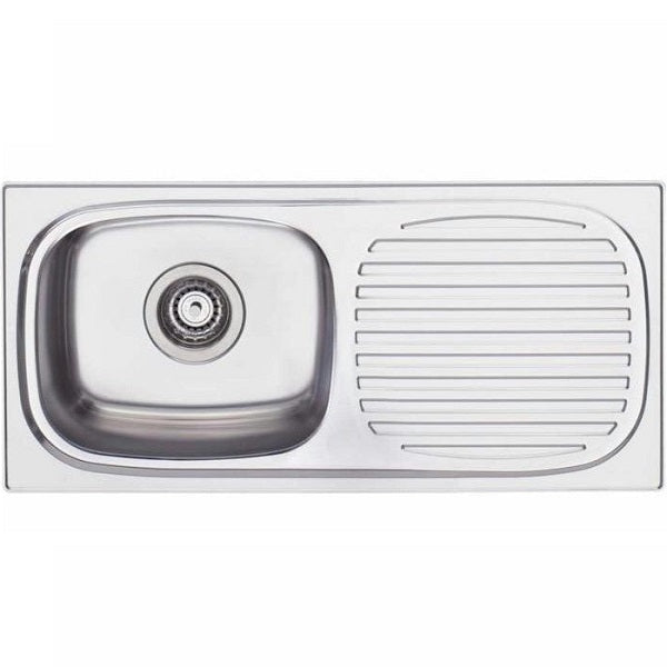 Oliveri Martini Single Bowl Topmount Sink With Drainer NTH LH - The Blue Space