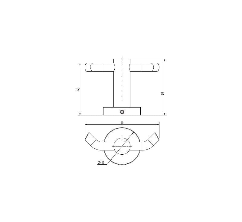 Mirage Robe Hook Double Brushed Nickel