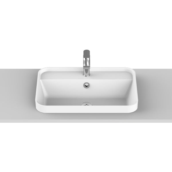 ADP Miya 550 Solid Surface Semi-Inset Basin - The Blue Space