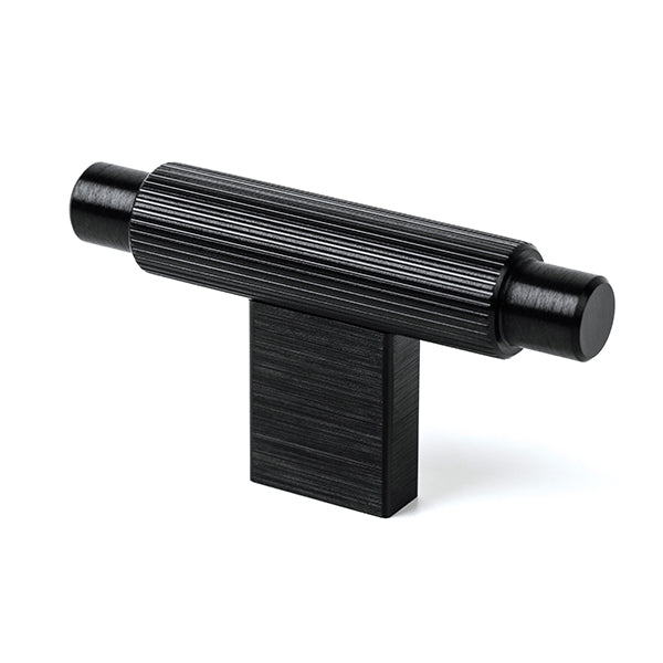 Momo Handles Arpa T Knob 70mm Brushed Black Online at The Blue Space