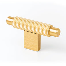 Momo Handles Arpa T Knob 70mm Brushed Dark Brass Online at The Blue Space
