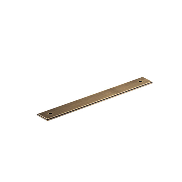 Momo Handles Barrington Backplate to Suit Bar Handle Dark Brushed Brass Online at The Blue Space