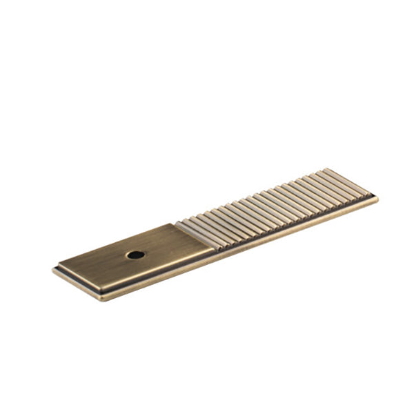 Momo Handles Barrington Backplate to Suit Knob Dark Brushed Brass Online at The Blue Space