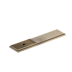 Momo Handles Barrington Backplate to Suit Knob Dark Brushed Brass Online at The Blue Space