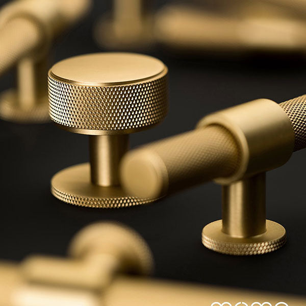 Momo Handles Belgravia Round Knob 35mm Brushed Satin Brass
