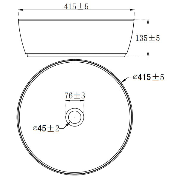 Oliveri Naples Circular Basin