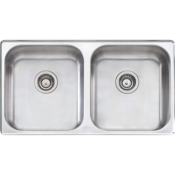 Oliveri Nu-Petite double bowl undermount sink NTH