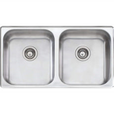 Oliveri Nu-Petite double bowl undermount sink NTH - The Blue Space