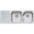 Oliveri Nu-Petite double bowl topmount sink L/H drainer 1TH - The Blue Space