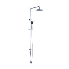Nero Vibe Square Shower Set Bottom Inlet Chrome | The Blue Space