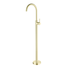 Nero Dolce Floormount Bath Mixer Brushed Gold | The Blue Space