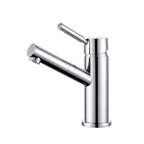 Nero Dolce Basin Mixer Angel Spout Chrome | The Blue Space