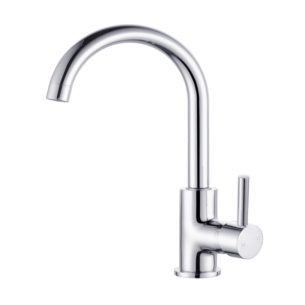 Nero Dolce Kitchen Mixer Gooseneck Chrome | The Blue Space