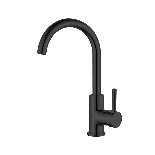 Nero Dolce Kitchen Mixer Gooseneck Matte Black - The Blue Space