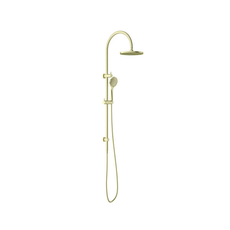 Nero Opal Twin Shower Brushed Gold with Air Shower | The Blue Space