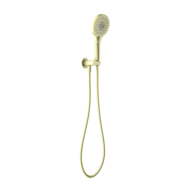 Nero Opal Shower on Bracket Brushed Gold