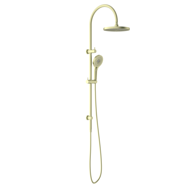 Opal Twin Shower Brushed Gold