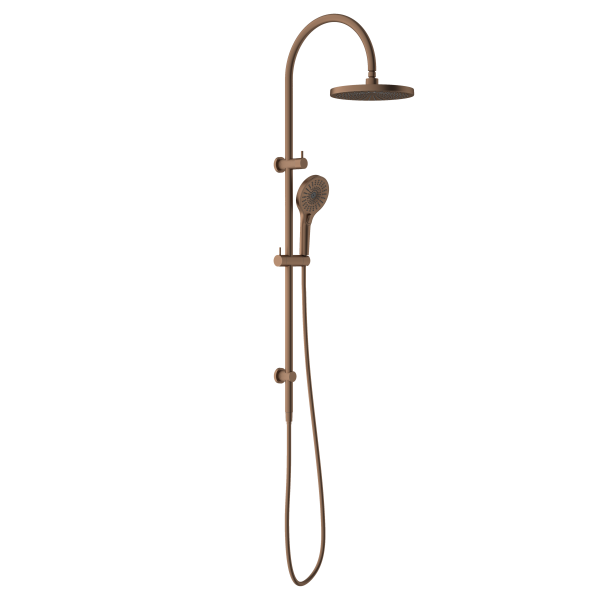 Opal Twin Shower Brushed Bronze