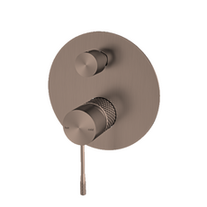 Opal Shower Mixer With Divertor Brushed Bronze | The Blue Space