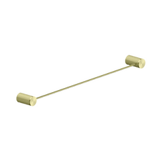 Nero Opal Single Towel Rail Brushed Gold 600mm | The Blue Space
