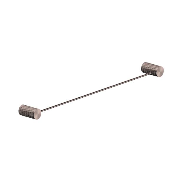 Opal Single Towel Rail Brushed Bronze 600mm | The Blue Space