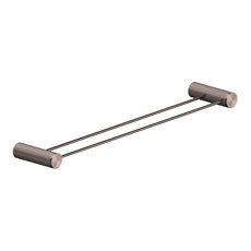 Nero Opal Double Towel Rail Brushed Bronze 600mm | The Blue Space