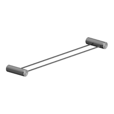 Nero Opal Double Towel Rail Gunmetal 600mm | The Blue Space