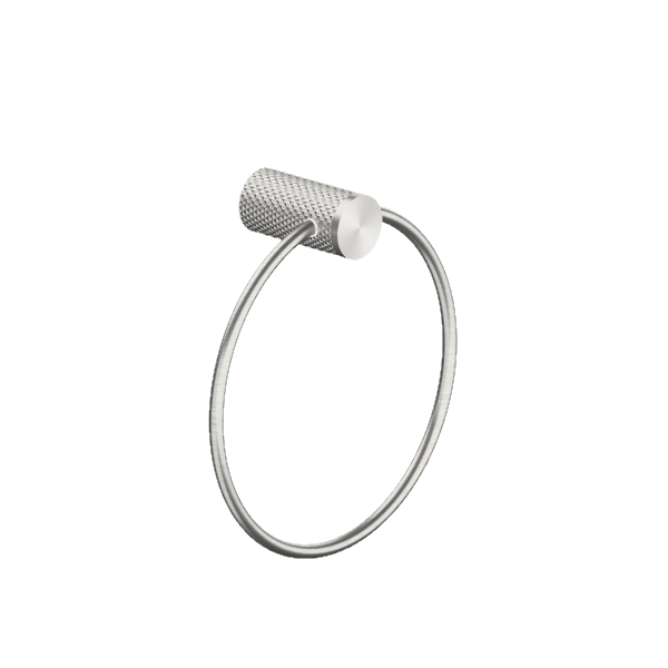 Nero Opal Towel Ring Brushed Nickel | The Blue Space