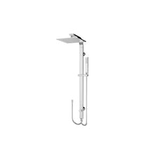 Nero Rain Square Shower Set Double Hose Chrome | The Blue Space