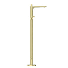 Nero Bianca Floor Standing Bath Mixer Brushed Gold Side View | The Blue Space