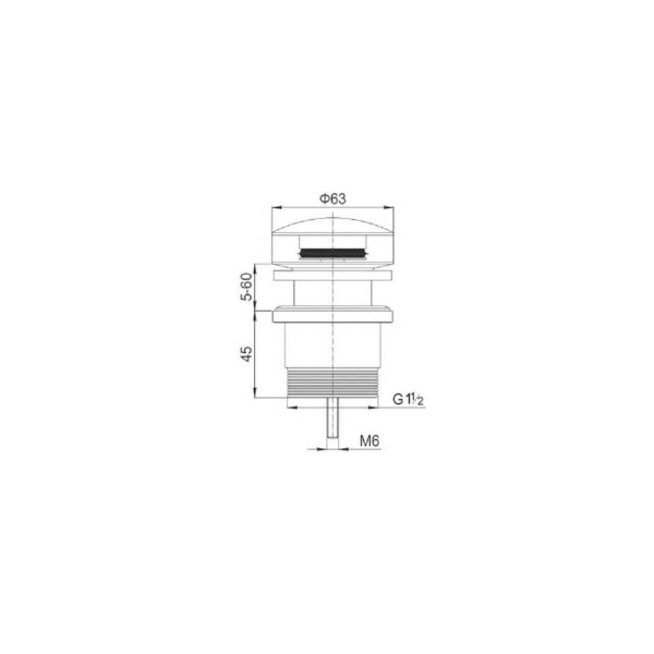 Nero Universal Pop Up Waste Matte White