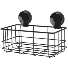 Naleon Ultraloc Large Rectangular Basket in Black finish | Naleon bathroom accessories online at The Blue Space