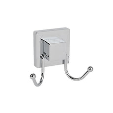 Naleon Elite Double Hook in Square Chrome finish | Naleon bathroom accessories online at The Blue Space