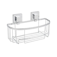 Naleon Elite Oval Basket in Square Chrome finish | Naleon bathroom accessories online at The Blue Space