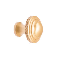 Lane Brass Knurled Cabinet Knob 24mm online at The Blue Space