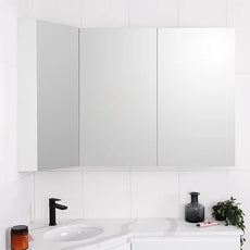 ADP Offset Corner Mirror Shaving Cabinet - The Blue Space
