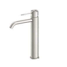 Nero Opal Tall Basin Mixer Brushed Nickel | The Blue Space