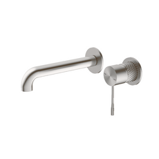 Nero Opal Wall Basin/Bath Mixer Brushed Nickel | The Blue Space