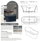 Technical Specifications: Crown Stone Bath 1750