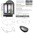 Technical Specifications: Whitney Stone Bath 1800