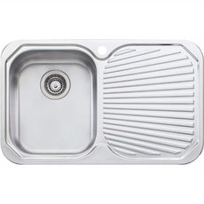 Oliveri Petite single bowl topmount sink R/H drainer 1TH - The Blue Space