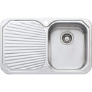 Oliveri Petite single bowl topmount sink L/H drainer 1TH - The Blue Space
