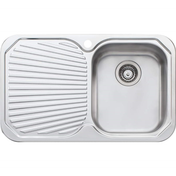 Oliveri Petite single bowl topmount sink drainer 1TH
