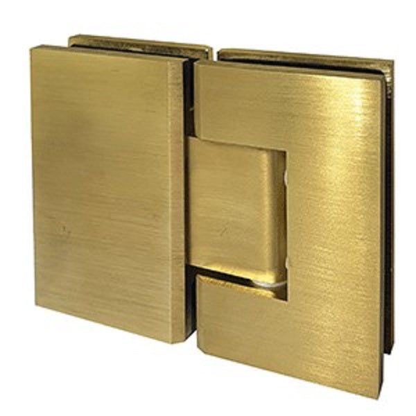 CRL Perth 180 Degree Glass to Glass Shower Hinge Brushed Brass